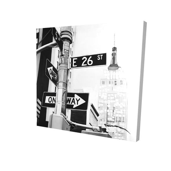 Begin Home Decor 2080-3232-TY16 32 x 32 in. New York City Street Signs-Print on Canvas