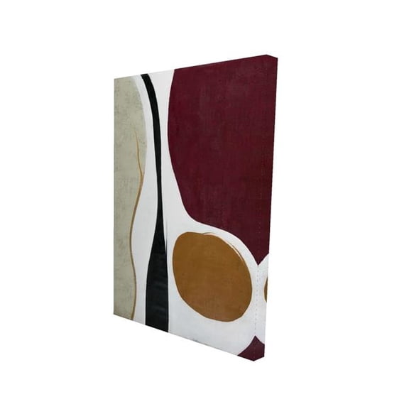 Begin Home Decor 2080-3624-AB117 24 x 36 in. Multiform - Shapes Abstract Canvas for Home Decor - Modern Art