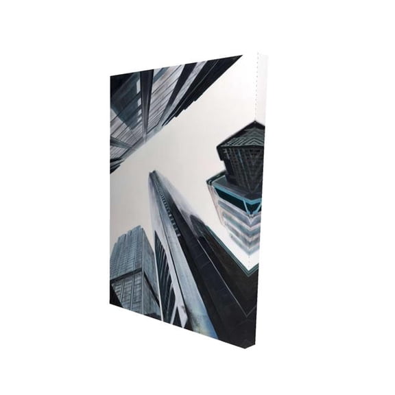 Begin Home Decor 2080-3624-CI289 24 x 36 in. Perspective Skyscraper Canvas - Modern Home Decor Wall Art