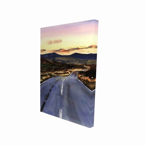 Begin Home Decor 2080-3624-LA165 24 x 36 in. On the Road To Scotland - Man Cave Mountains Canvas Decor