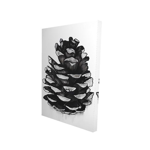 Begin Home Decor 2080-3624-MI99 24 x 36 in. Pine Cone - Rustic Gray Canvas Home Decor Wall Art