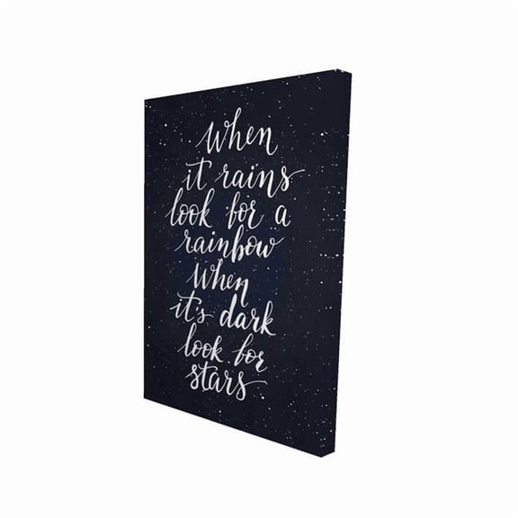 Begin Home Decor 2080-3624-QU34 24 x 36 in. Rainbow & Stars Canvas - Motivational Space Decor for Home