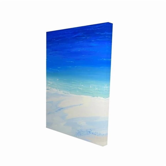 Begin Home Decor 2080-3624-TV9 24 x 36 in. Satellite View of the Ocean - Exotic Turquoise Canvas Art