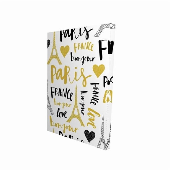 Begin Home Decor 2080-3624-TY2 24 x 36 in. Bonjour La France - Yellow Canvas Art for Home Decor
