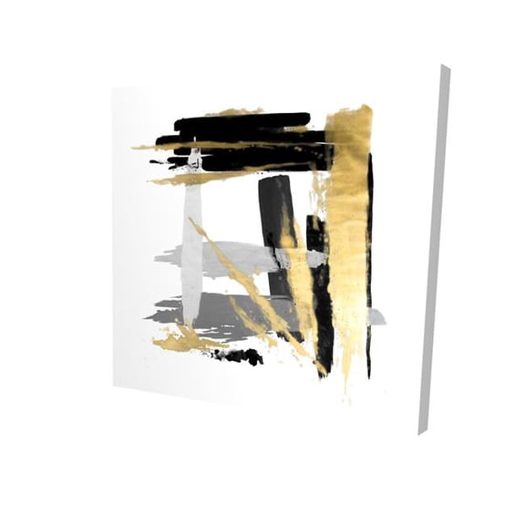 Begin Home Decor 2080-3636-AB114-1 36 x 36 in. Brush Strokes - Shapes Abstract Canvas Art for Home Decor