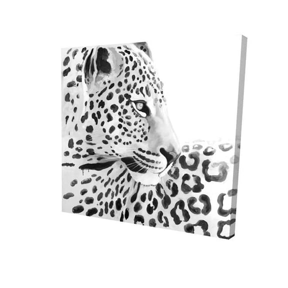 Begin Home Decor 2080-3636-AN245 36 x 36 in. Beautiful Leopard - White Bedroom Canvas for Home Decor