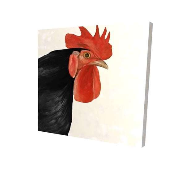 Begin Home Decor 2080-3636-AN263-1 36 x 36 in. Black Hen - Black Kitchen Canvas Art for Home Decor
