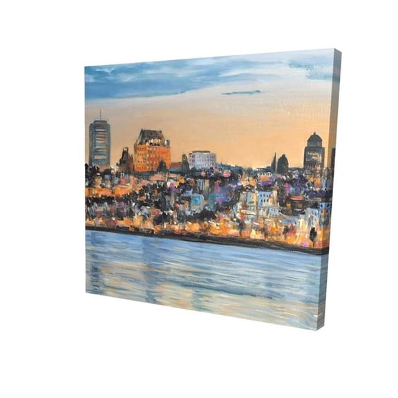 Begin Home Decor 2080-3636-CI255 36 x 36 in. Skyline of Quebec City - Contemporary Office Canvas Decor