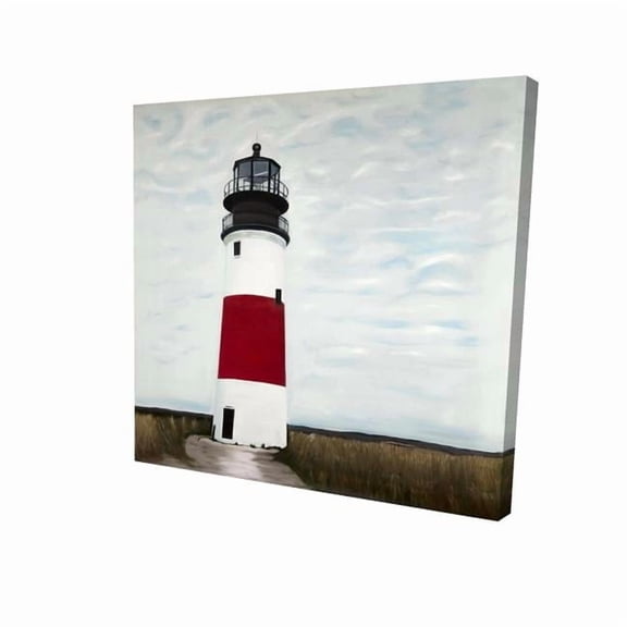 Begin Home Decor 2080-3636-CO154 36 x 36 in. Sankaty Head Lighthouse Canvas - Home Decor Building Office