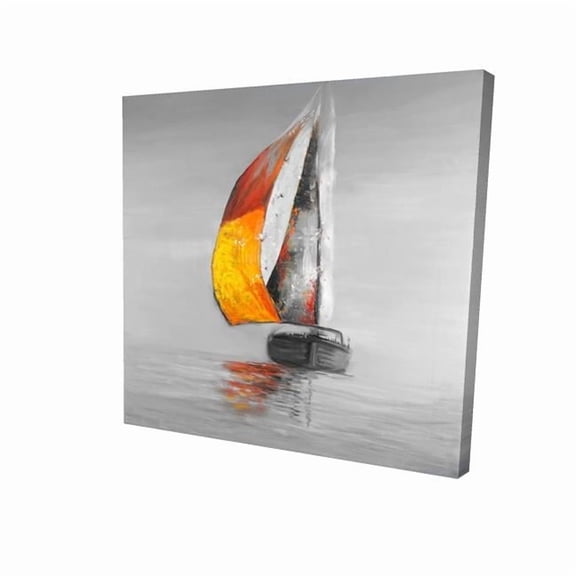 Begin Home Decor 2080-3636-CO64 36 x 36 in. Sail - Coastal Bedroom Canvas for Home Decor - Nautical Art