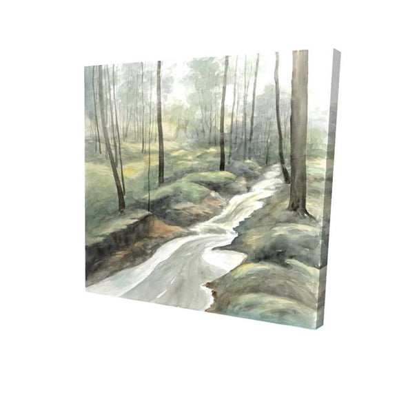 Begin Home Decor 2080-3636-LA168 36 x 36 in. Waterfall - Landscapes Blue Canvas for Home Decor - Art