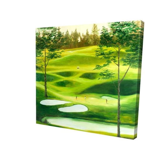Begin Home Decor 2080-3636-LA83 36 x 36 in. Big Golf Course Man Cave Green Canvas - Home Decor Ideas