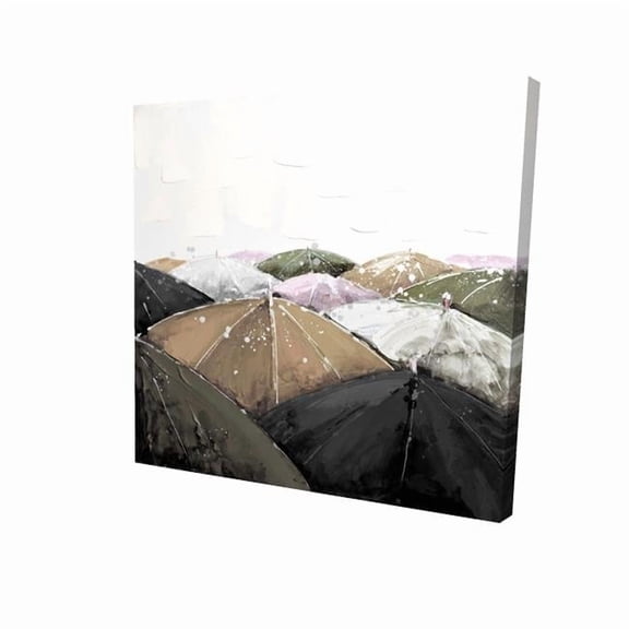 Begin Home Decor 2080-3636-MI2-1 36 x 36 in. Spring Showers - Contemporary Object Canvas for Home Decor