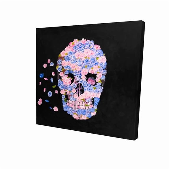 Begin Home Decor 2080-3636-MI58 36 x 36 in. Skull of Flowers in Flight ...