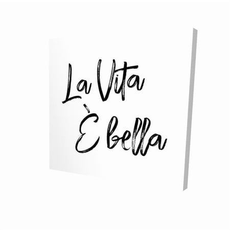 Begin Home Decor 2080-3636-QU16 36 x 36 in. La Vita - Bella - Motivational Bedroom Canvas for Home Decor