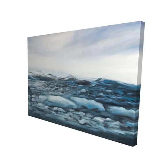 Begin Home Decor 2080-3648-LA186 36 x 48 in. Glaciers in Iceland - Stunning Canvas for Bedroom Decor