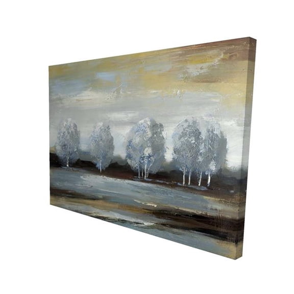Begin Home Decor 2080-3648-LA4 36 x 48 in. Gray Landscape - Modern Canvas for Living Room Decor - Home Art