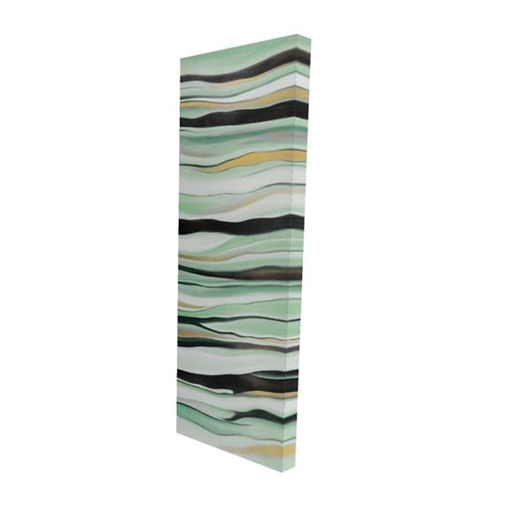 Begin Home Decor 2080-4816-AB105-1 16 x 48 in. Mint Mood Abstract Canvas - Contemporary Home Decor Art