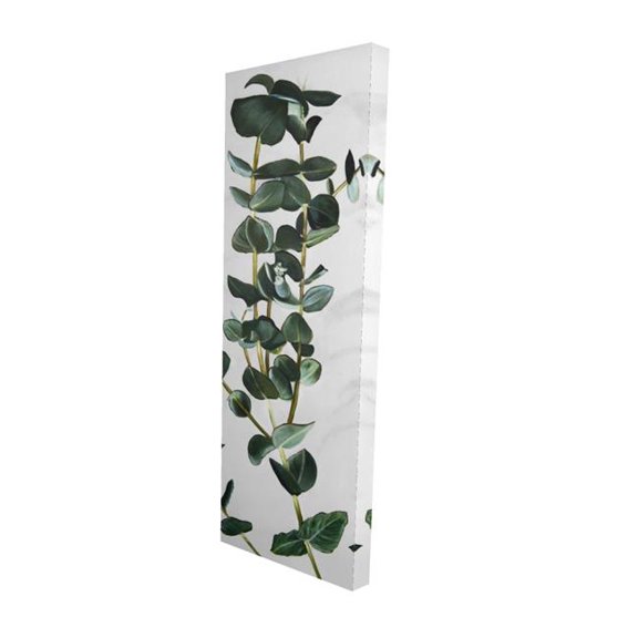 Begin Home Decor 2080-4816-FL337 16 x 48 in. Eucalyptus Stems Green Minimalist Canvas - Bedroom Wall Decor
