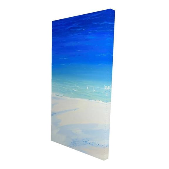 Begin Home Decor 2080-4824-TV9 24 x 48 in. Satellite View of the Ocean - Exotic Beach Canvas Decor