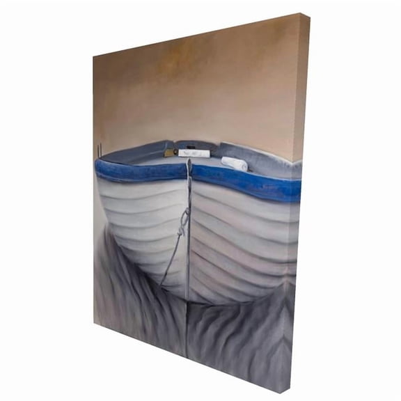 Begin Home Decor 2080-4836-CO53 36 x 48 in. Canoe Boat - Contemporary Bathroom Canvas Home Decor Art