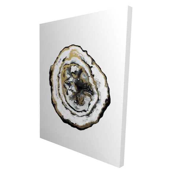 Begin Home Decor 2080-4836-MN7 36 x 48 in. Golden Geode - Gold Abstract Canvas for Elegant Home Decor