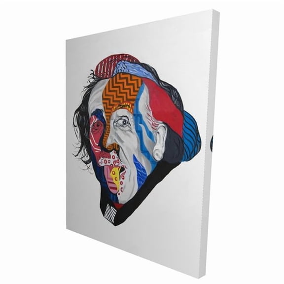 Begin Home Decor 2080-4836-PO4 36 x 48 in. Abstract Albert Einstein - Shapes Pop Art Canvas for Home Decor