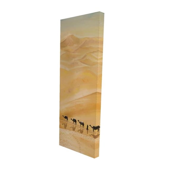 Begin Home Decor 2080-6020-LA54 20 x 60 in. Walking in the Desert - Contemporary Gray Canvas Decor