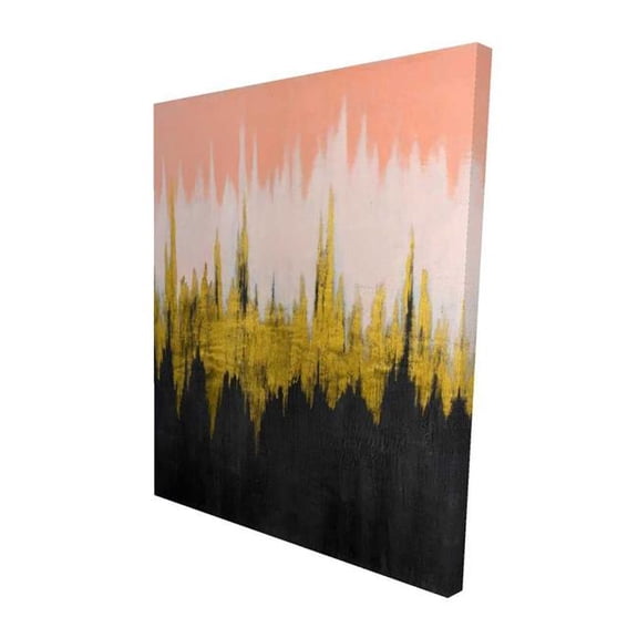 Begin Home Decor 2080-6048-AB103 48 x 60 in. Abstract Zigzag Canvas - Modern Bedroom Decor - Wall Art