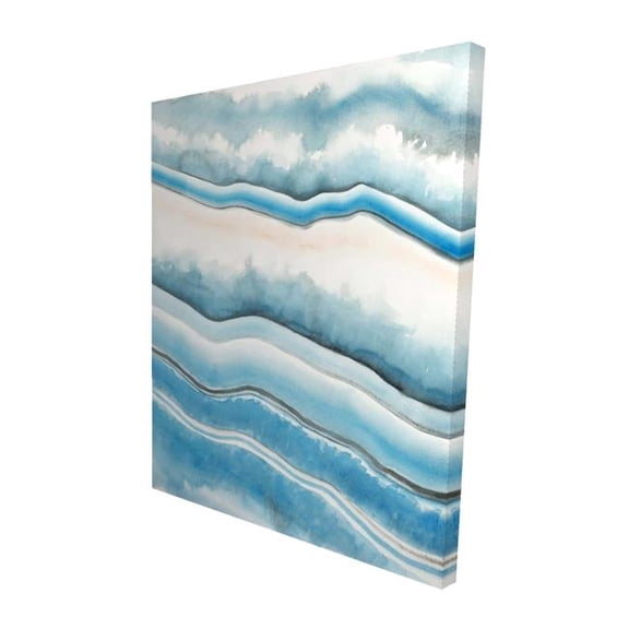 Begin Home Decor 2080-6048-AB40 48 x 60 in. Textured Geode Canvas - Illustrative Minerals for Home Decor