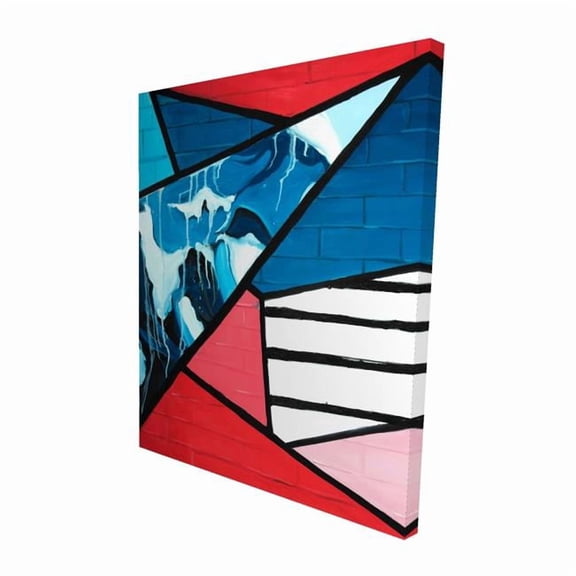 Begin Home Decor 2080-6048-AB75 48 x 60 in. Diagonal Unity - Industrial Pop Art Canvas for Home Decor