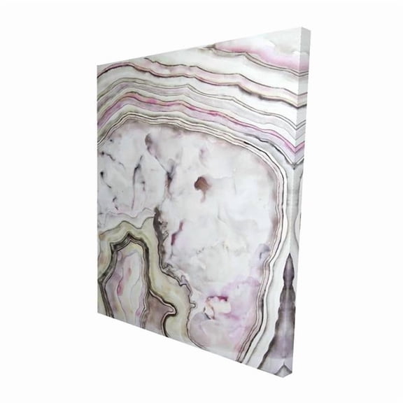 Begin Home Decor 2080-6048-MN2 48 x 60 in. Agate - Abstract Pattern Canvas Art for Home Decor