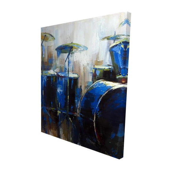 Begin Home Decor 2080-6048-MU13 48 x 60 in. Abstract Drums - Industrial Canvas Art for Home Decor