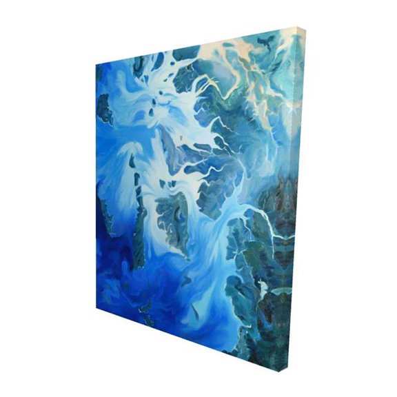 Begin Home Decor 2080-6048-TV8 48 x 60 in. Satellite View of Mergui Islands Canvas - Turquoise Decor