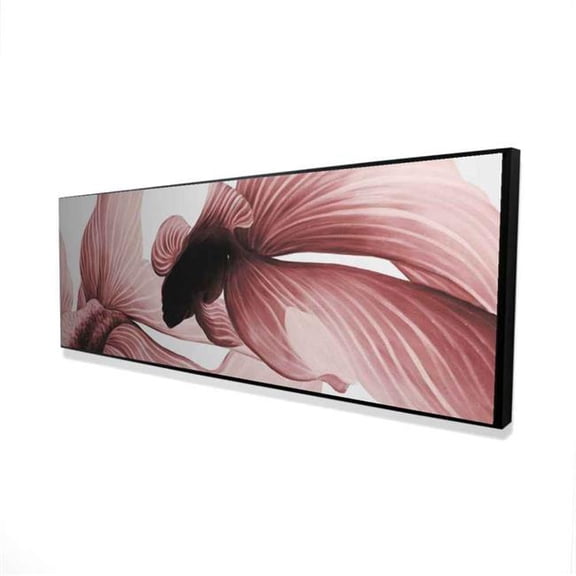 Begin Home Decor 2081-2060-AN176-1 20 x 60 in. Two Red Betta - Framed Canvas Aquatic Home Decor