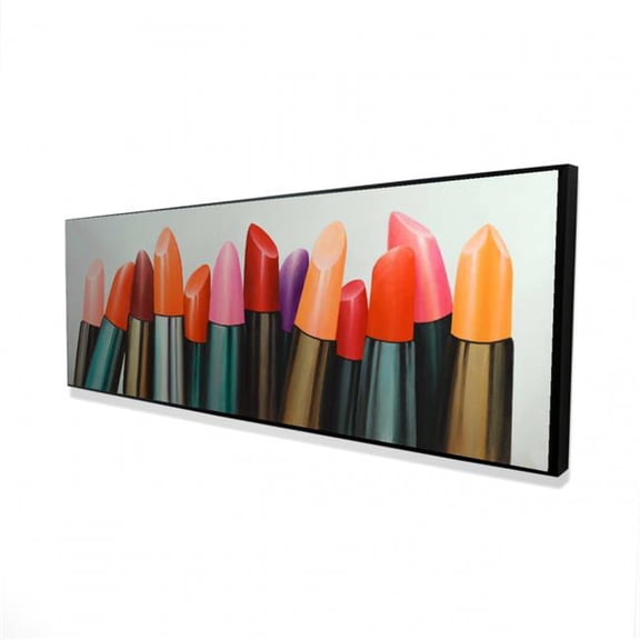 Begin Home Decor 2081-2060-MI53 20 x 60 in. Lipstick Collection - Romantic Canvas Art for Home Decor