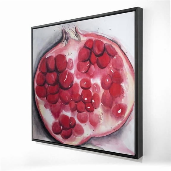 Begin Home Decor 2081-2424-GA102 24 x 24 in. Open Pomegranate Red Framed Canvas - Kitchen Wall Decor