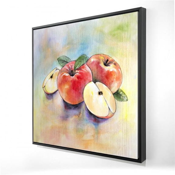 Begin Home Decor 2081-2424-GA71 24 x 24 in. Apple Harvest Canvas - Illustrative Yellow Leaves Home Decor