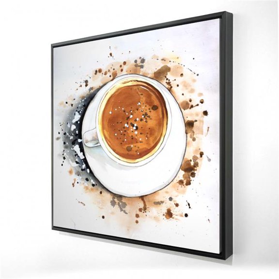 Begin Home Decor 2081-2424-GA98 24 x 24 in. Cappuccino Refreshing Canvas - Kitchen Food Art Home Decor