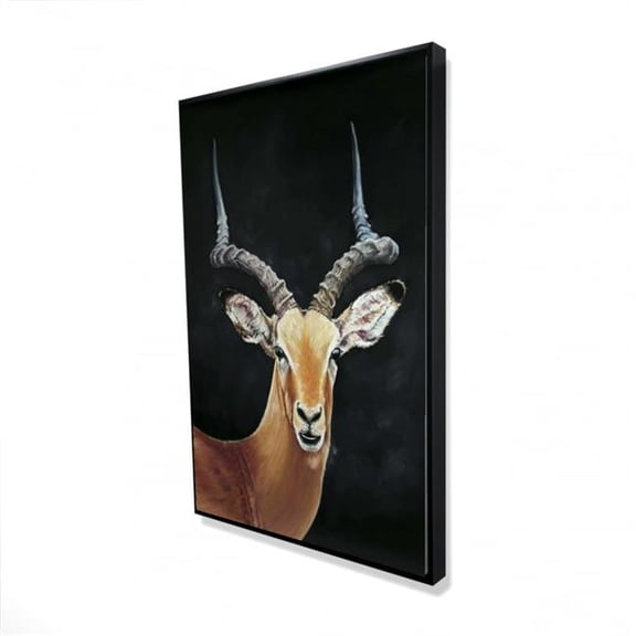 Begin Home Decor 2081-3624-AN517 24 x 36 in. Antelope - Rustic Livingroom Framed Canvas for Home Decor
