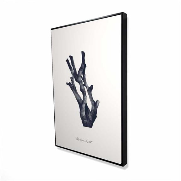 Begin Home Decor 2081-3624-CO55-1 24 x 36 in. Montipora Digitata Coral - Coastal Beige Framed Canvas Art