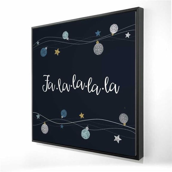 Begin Home Decor 2081-3636-HO4 36 x 36 in. Christmas Ball Vector - Pattern Illustrative Canvas Decor