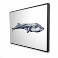 thumbnail image 1 of Begin Home Decor 2081-3648-AN395 36 x 48 in. Watercolor Whale - Scandinavian Animals Framed Canvas Art, 1 of 1