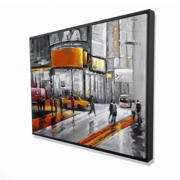Begin Home Decor 2081-3648-CI30 36 x 48 in. Circulation in Times Square - Contemporary Office Canvas Decor