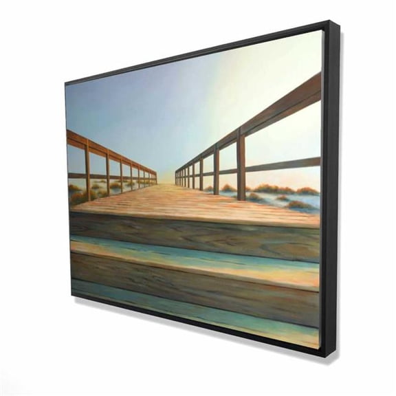 Begin Home Decor 2081-3648-CO139 36 x 48 in. Footbridge - Landscapes Hygge Framed Canvas for Home Decor
