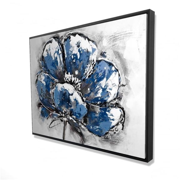 Begin Home Decor 2081-3648-FL27-1 36 x 48 in. Small Flower - Contemporary Bedroom Framed Canvas Art Decor
