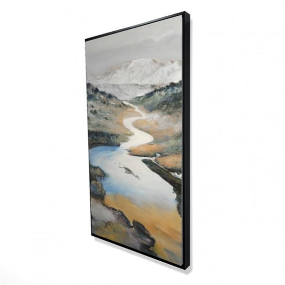Begin Home Decor 2081-4824-LA94 24 x 48 in. Landscape - Contemporary Orange Framed Canvas for Home Decor
