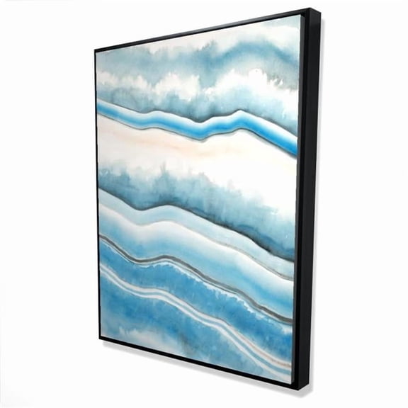 Begin Home Decor 2081-4836-AB40 36 x 48 in. Textured Geode - Abstract Framed Canvas for Bedroom Decor