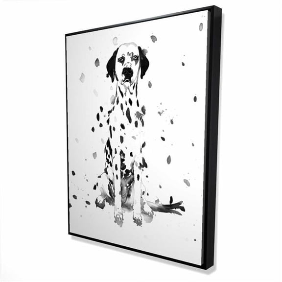 Begin Home Decor 2081-4836-AN472 36 x 48 in. Dalmatian Dog Art Canvas - Kids Bedroom Decor - Framed Print