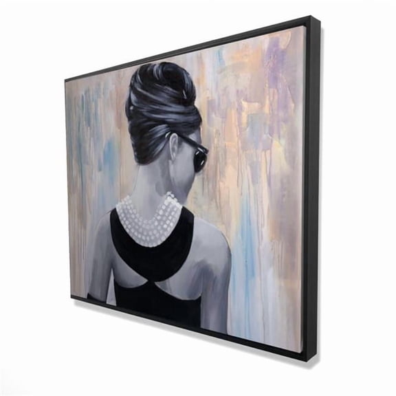 Begin Home Decor 2081-4860-FI17 48 x 60 in. Audrey Hepburn Romantic Living Room Canvas - Home Decor Art